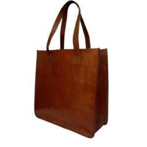 Mirevia Brown Leather Tote Bag