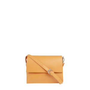 Mirevia Mustard Yellow Faux Leather Crossbody Clutch