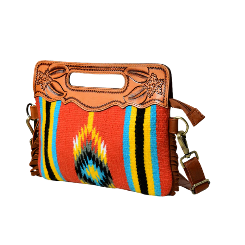 Mirevia Boho Tribal Crossbody Bag – Handwoven Southwest Style - Image 2
