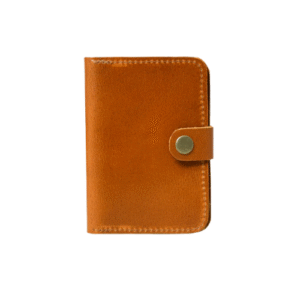Mirevia Tan Leather Card Holder Wallet
